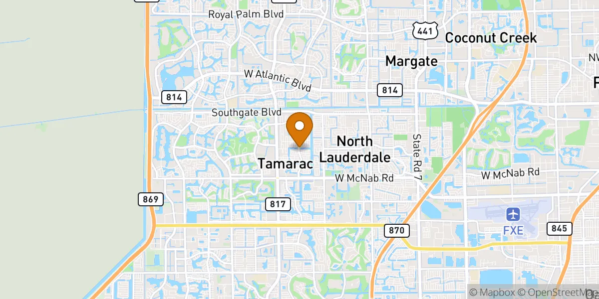  neighborhood map in Tamarac, FL