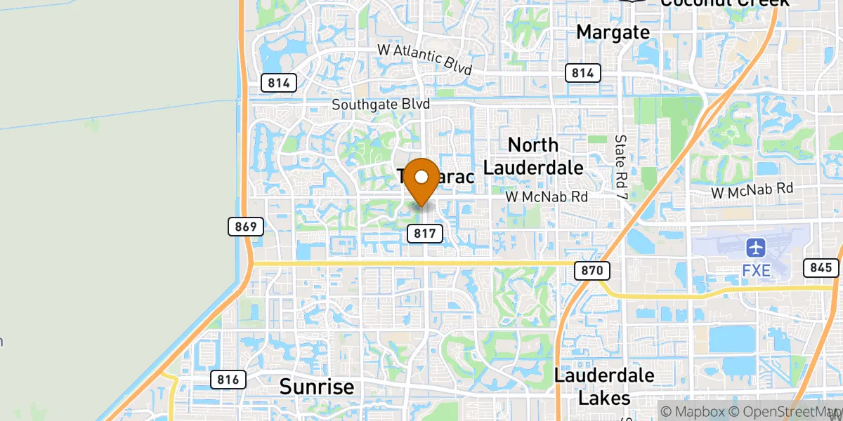  neighborhood map in Tamarac, FL