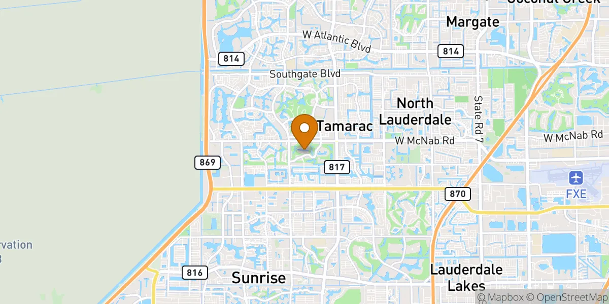  neighborhood map in Tamarac, FL