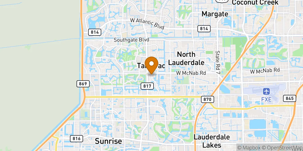  neighborhood map in Tamarac, FL