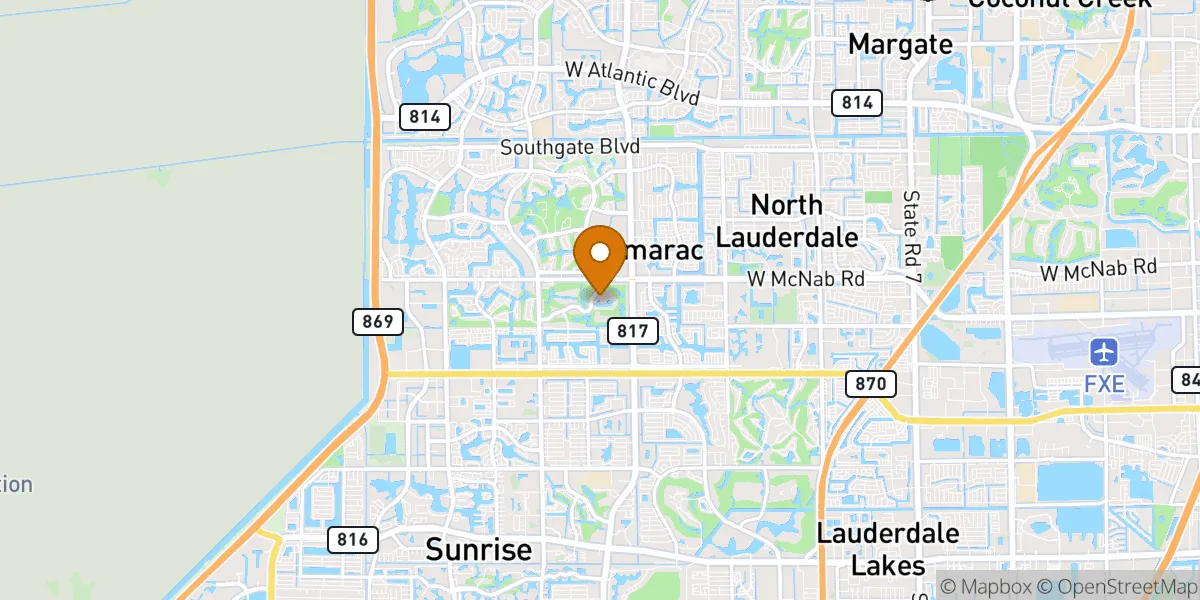 Versailles Gardens neighborhood map in Tamarac, FL