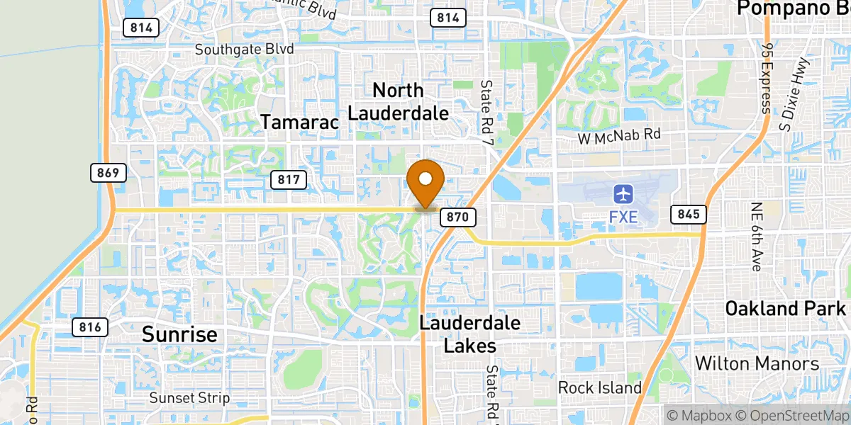  neighborhood map in Tamarac, FL